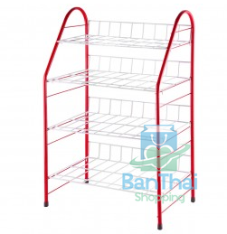 ชั้นวางรองเท้าสูง 4 ชั้น ประกอบง่ายโดยไม่ต้องใช้น๊อตยึด ขนาด : กว้าง 26 ยาว 54 สูง 64 ซม. bt99