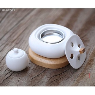 เตาอโรม่าไฟฟ้า☏Ceramic Electric Burner, Electronic Incense Adjustable Temperature Plug-in กระถางธูปไฟฟ้าในครัวเรือนผงไม