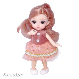 12 joints 16 ซม. 1/8 baby doll dress up bjd ตุ๊กตาของเล่นสําหรับเด็ก