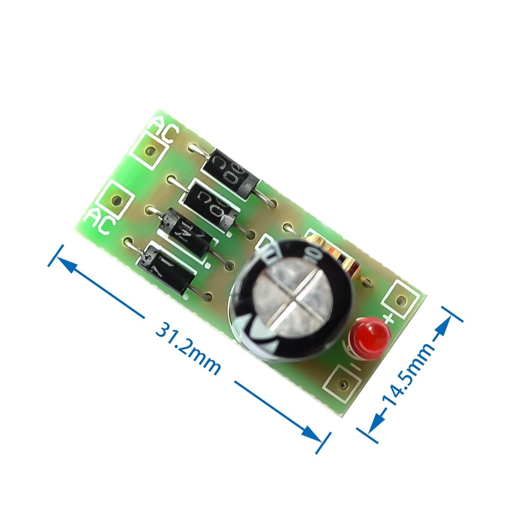 โมดูลแปลงไฟ-ac-เป็น-dc-1n4007-ตัวกรองวงจรเรียงกระแสเต็มสะพาน-12v-1a-ac-dc