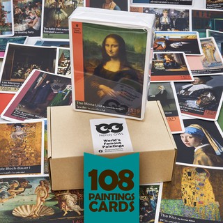 แฟลชการ์ด บัตรคำ การ์ดคำศัพท์ Flash Cards [ภาพเขียนสำคัญของโลก Worlds Famous Paintings] 108 ใบ ของเล่นเสริมพัฒนาการ