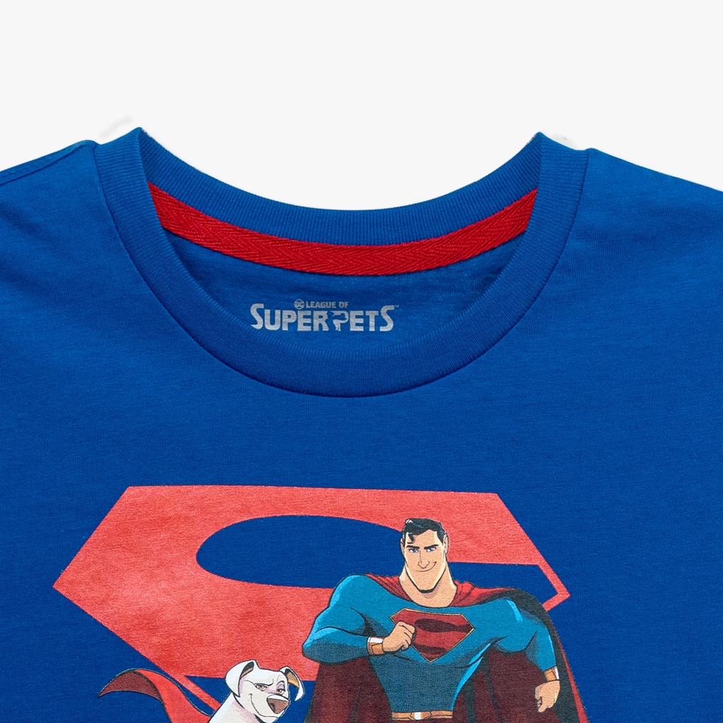 dosh-boys-t-shirts-superman-เสื้อยืดคอกลม-แขนสั้น-เด็กผู้ชาย-รุ่นdsbt5125-bu