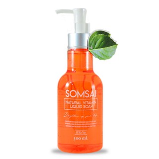 สบู่วิตามินส้มใส (ขูดเลขล๊อต) SOMSAI natural vitamin soap 300 ml