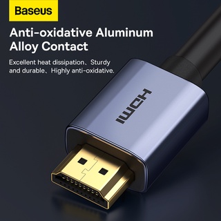 Baseus สายเคเบิล hdmi 4K HD โปรเจคเตอร์ 4K 60Hz True HD กันสัญญาณรบกวน สําหรับคอมพิวเตอร์ กล่องทีวี