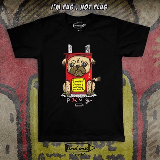 เสื้อยืดผ้าฝ้ายพิมพ์ลายขายดีPug 