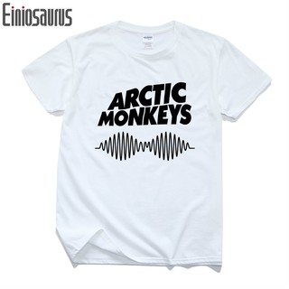 [S-5XL]แฟชั่น เสื้อยืด พิมพ์ลาย ผู้ชายเสื้อยืด Arctic Monkeys T-SHIRT ALBUM MENS ROCK TEE เส