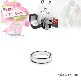 Finejewelthai-แหวนเกลี้ยง-แหวนเงิน-เงินแท้-Silver Ring - R127500-R129700-R133800