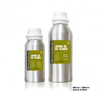 Aroma&More  Jojoba Oil  Golden น้ำมันโจโจบา บริสุทธิ์,Unrefined  Cosemtic grade 1000ML  SPAIN