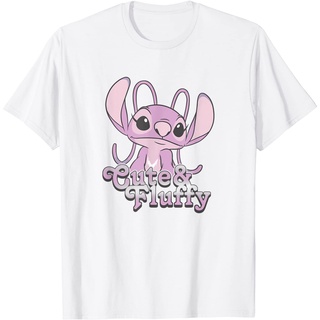 ราคาระเบิดDisney เสื้อยืดผู้ใหญ่ Lilo &amp; Stitch วันวาเลนไทน์ Angel Cute &amp; Fluffy T-Shirts - เสื้อยืดผู้ชาย - เสื้อยืดผู้ช