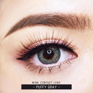 Puffy Gray/Opal Lollipop (1) ทรีโทน สีเทา คอนแทคเลนส์ บิ๊กอาย Contact Lens Bigeyes 3tone เทาอมฟ้า ฟ้า สายตาสั้น ค่าสายตา