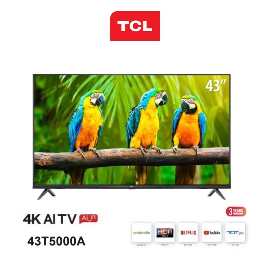 ใส่โค้ด[7KSVA8RU]รับcoins15%TV TCL 4K UHD Android TV Wifi Smart TV รุ่น ...