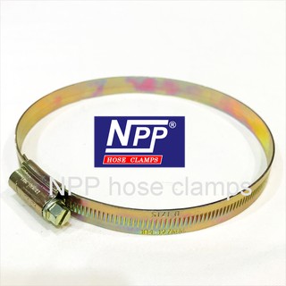 NPP (เอ็นพีพี)  #5 (3.3/4" - 4.1/4") เหล็กรัดท่อ กิ๊ปรัดสายยาง เข็มขัดรัดสายยาง
