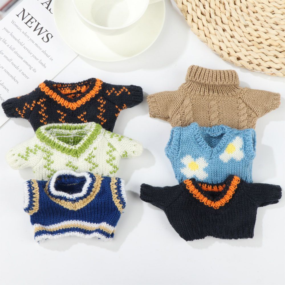 bebettform-1pc-suit-for-20cm-doll-clothes-diy-sweater-wool-hat-plush-toys-clothing-makeup-handmade-accessories