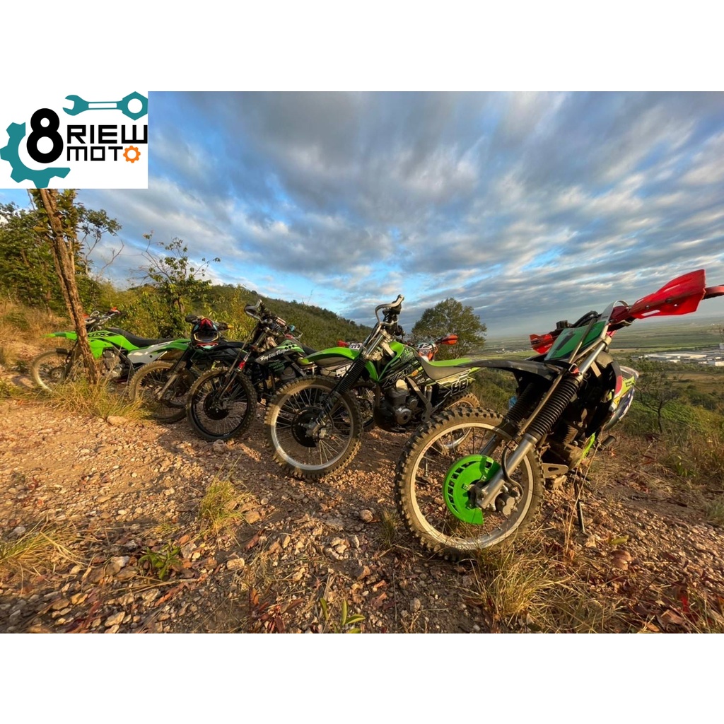 การ์ดดิสหน้า-ฝาครอบดิสหน้า-klx140-150-150bf-การ์ดป้องกันจารดิสหน้า