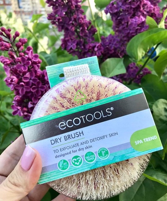 พร้อมส่ง-แปรงขัดสลายเซลลูไลท์-ecotools-dry-brush