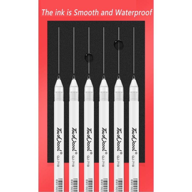 ปากกาเจลหมึกขาว White color Pen ปากกาไฮไลต์สีขาว 0.8 มม. | Shopee Thailand