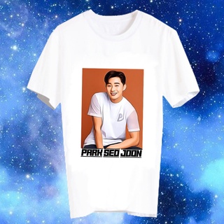 เสื้อยืดสีขาว สั่งทำ เสื้อยืด Fanmade เสื้อแฟนเมด เสื้อยืดคำพูด เสื้อแฟนคลับ เสื้อดารา DW3-4  พัคซอจุน Park Seo Joon