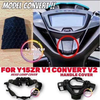 Y15zr V1 ฝาครอบไฟหน้ารถยนต์ V2 LED หนัง Pu ขนาดเล็ก สําหรับ YAMAHA Y15