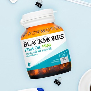 น้ำมันปลาขนาดเล็ก Blackmores Fish Oil Mini Caps 30 แคปซูล แบลคมอร์ส โอเดอร์เลส ฟิช ออยล์ มินิแคป เม็ดเล็กทานง่าย