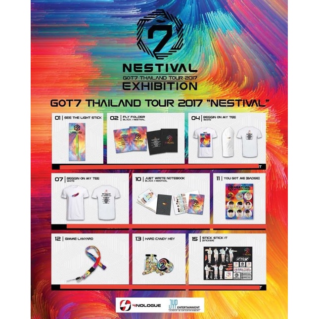 พร้อม-ส่ง-got7-thailand-tour-2017-nestival-beggin-on-tee-white-ของแท้