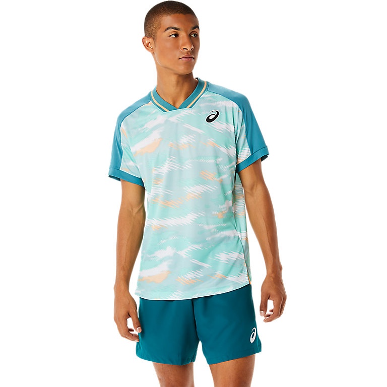 asics-เสื้อเทนนิสผู้ชาย-match-graphic-short-sleeved-top-2สี