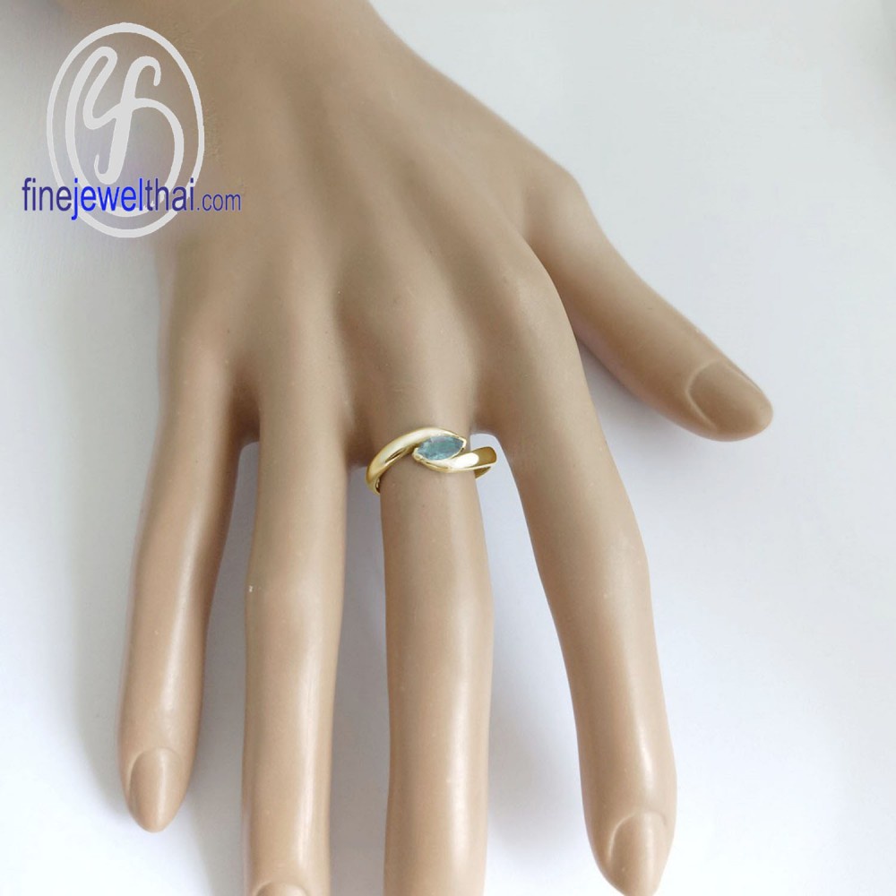 finejewelthai-แหวนโทพาซ-โทพาซ-แหวนพลอย-แหวนเงินแท้-พลอยประจำเดือนเกิด-topaz-silver-ring-birthstone-r1158tp-g-pg