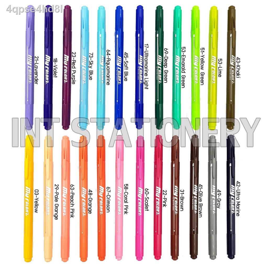 ปากกา-my-color-2-set-24-แท่ง-ฟรีกล่องใส-รุ่น-mc2-24c-my-color-24-สี