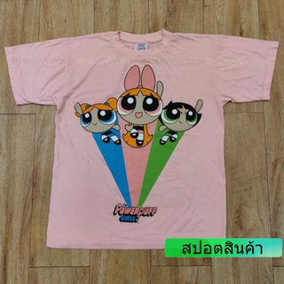 POWERPUFF GIRLS เสื้อลายการ์ตูน  พาวเวอร์พัพเกิร์ล เสื้อวง เสื้อทัวร์