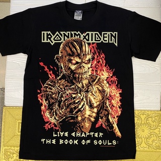 เสื้อยืดผ้าฝ้ายพิมพ์ลาย 🔥 Iron Maiden วินเทจแรงบันดาลใจผ้าฝ้ายขนาดใหญ่ขนาดใหญ่เสื้อยืดหลวมเสื้อผ้าสําหรับผู้ชายเสื้อยืด