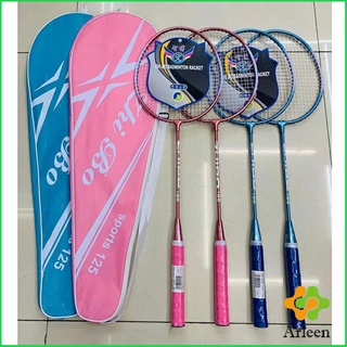 Arleen ไม้แบดมินตัน Sportsน 125 อุปกรณ์กีฬา ไม้แบตมินตัน พร้อมกระเป๋าพกพา Badminton racket