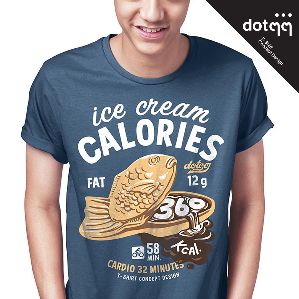 dotdotdot-เสื้อยืด-concept-design-ลาย-ice-cream-blue