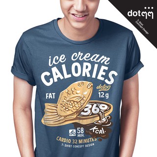 dotdotdot เสื้อยืด Concept Design ลาย ice cream (Blue)