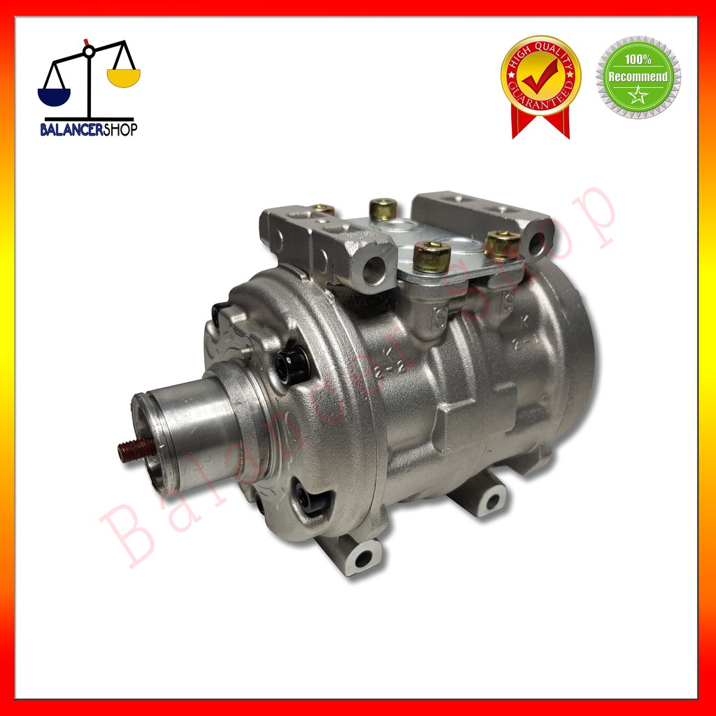 คอมเพรสเซอร์แอร์-compressor-10p13c-คอมแอร์-10p13c-r134a-ของใหม่-100-ไม่มีชุดหน้าคลัช-รับประกัน-1-เดือน