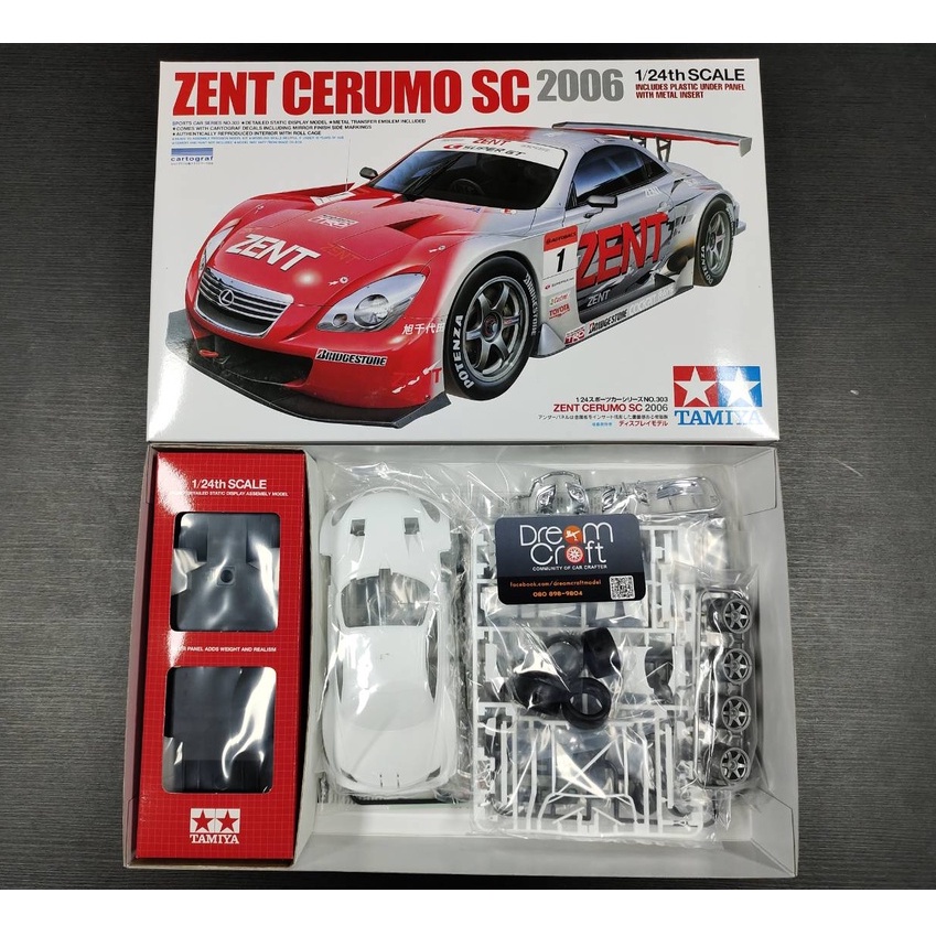 tamiya-1-24-zent-cerumo-sc-2006-โมเดลรถแข่ง-model-dreamcraft