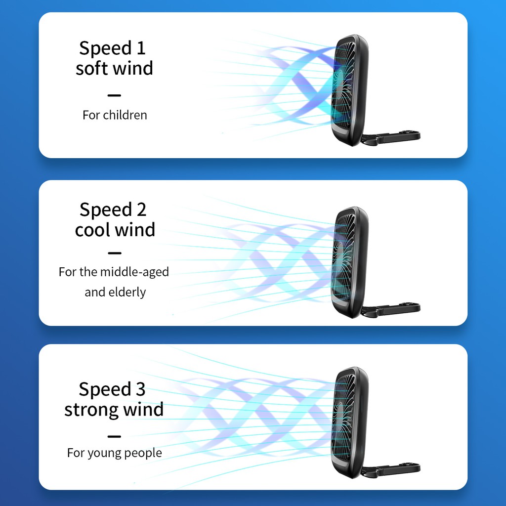 ใหม่-usb-พับเงียบมินิแบบพกพาพัดลมรถพัดลมที่นั่งด้านหลัง