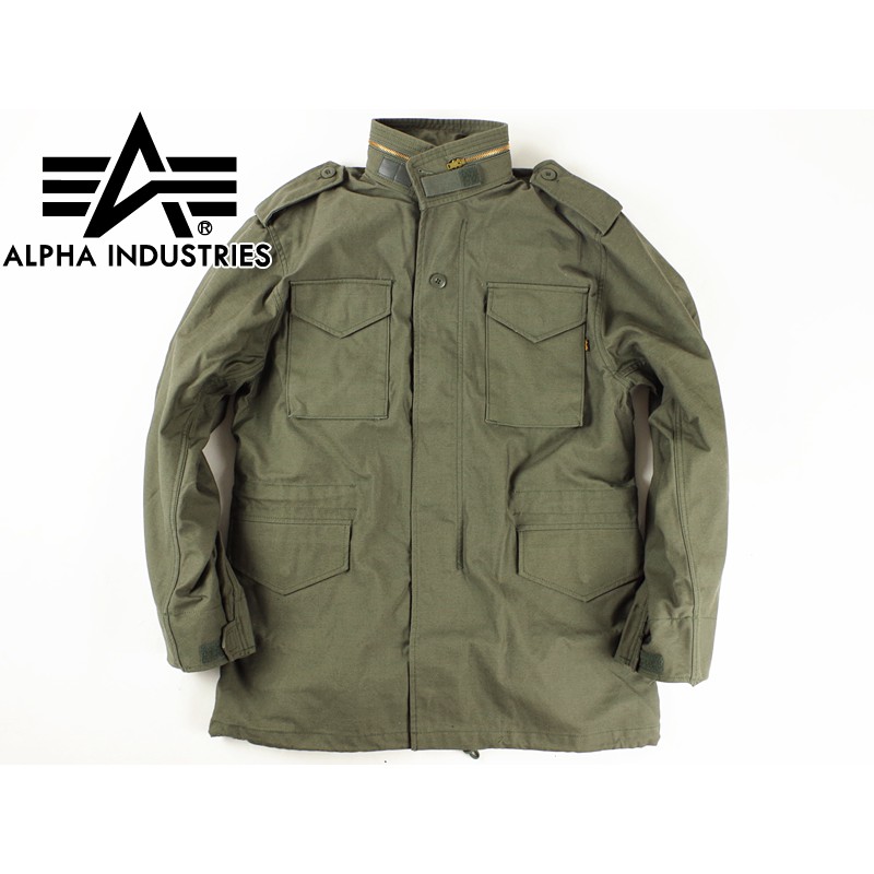 M65 FIELD COAT WITHOUT LINER | ALPHA INDUSTRIES (OLIVGREEN) | GENUINE  ORIGINAL