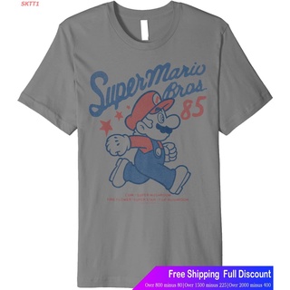SKTT1 เสื้อยืดแขนสั้น Nintendo Super Mario Bros 85 Vintage Stars Premium T-Shirt Short sleeve T-shirts