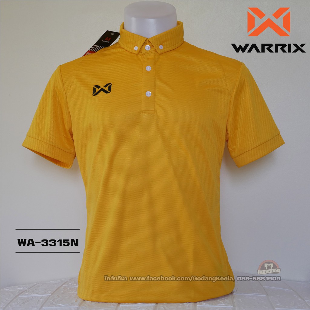 เสื้อโปโล-warrix-wa-3315n-wa-plan15-สีทอง-nn-วาริกซ์-วอริกซ์-ของแท้-100