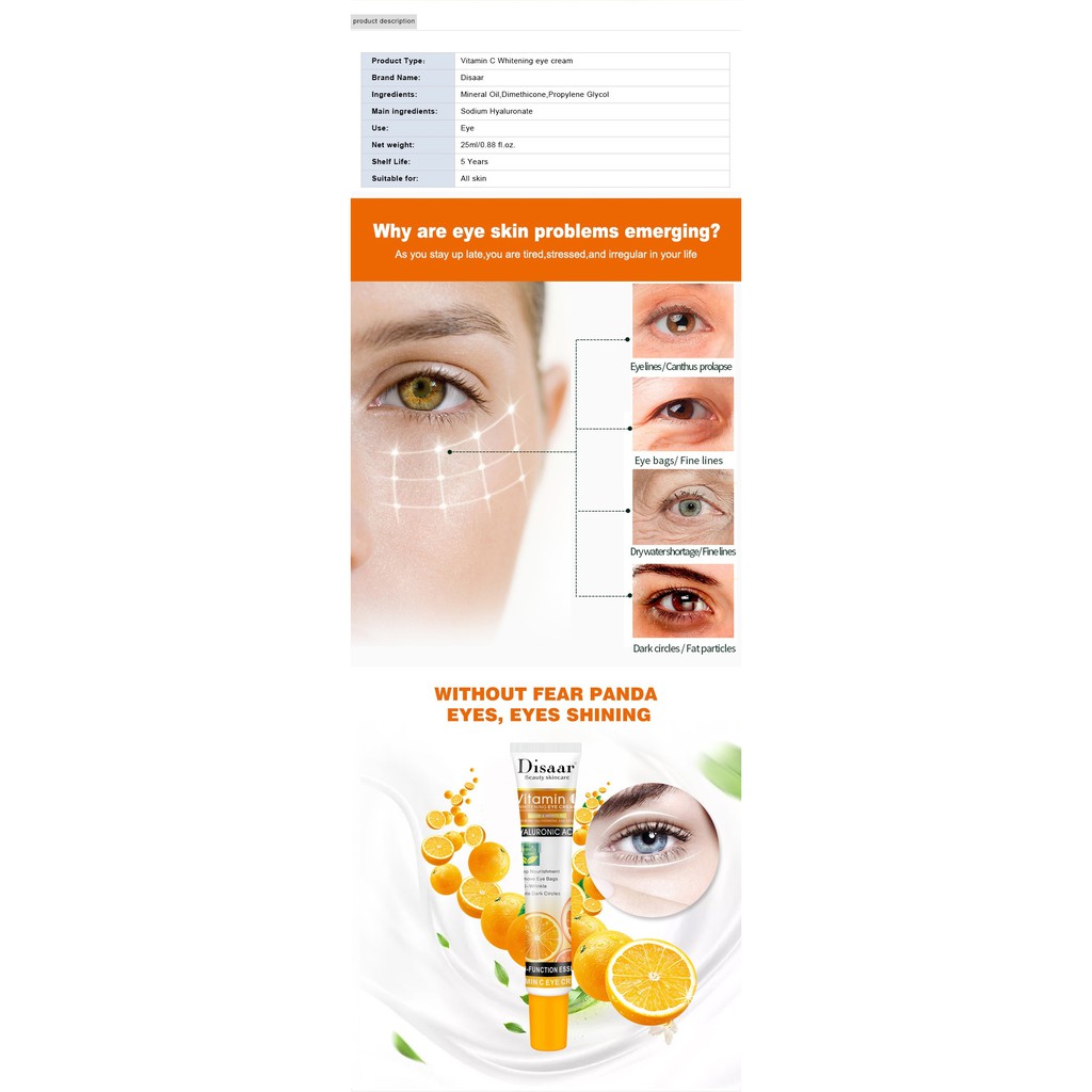 disaar-vc-eye-cream-peptide-collagen-serum-anti-wrinkle-ผลิตภัณฑ์บำรุงรอบดวงตา-รหัส-55036