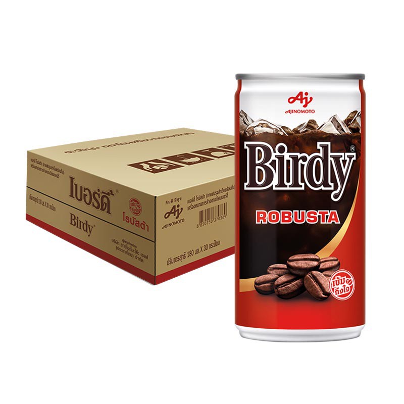 ยกลัง-30-กระป๋อง-birdy-เบอร์ดี้-กาแฟปรุงสำเร็จพร้อมดื่ม-โรบัสต้า-แบบกระป๋อง-180-มล
