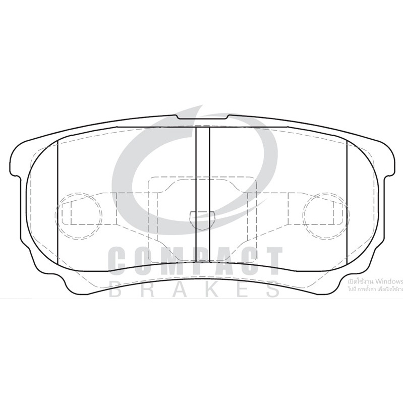 compact-brakes-dcc-651-ผ้าเบรคหลังสำหรับ-mitsubishi-lancer-cedia-1-8-cvt-ปี-2001-2004-mitsubishi-lancer-cedia-2-0-se