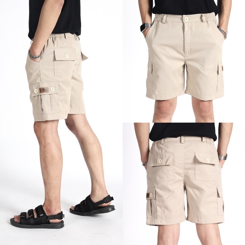 looker-กางเกงวินเทจขาสั้น-รุ่นกระเป๋าข้าง-มีให้เลือก-5-สี-9-clothing