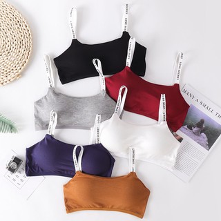 ภาพหน้าปกสินค้าสินค้าพร้อมส่งจากไทย💥Angle Bra 💥 (N050) บราสายอักษรไร้โครง โทนสีเข้ม ฟองน้ำถอดได้ตะขอหลัง ที่เกี่ยวข้อง