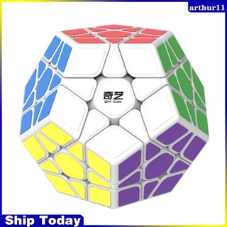 Arthur สติกเกอร์รูบิคปริศนา 3x3 Megaminx Dodecahedron Speed Cubes Brain Teaser ของเล่นสําหรับเด็ก