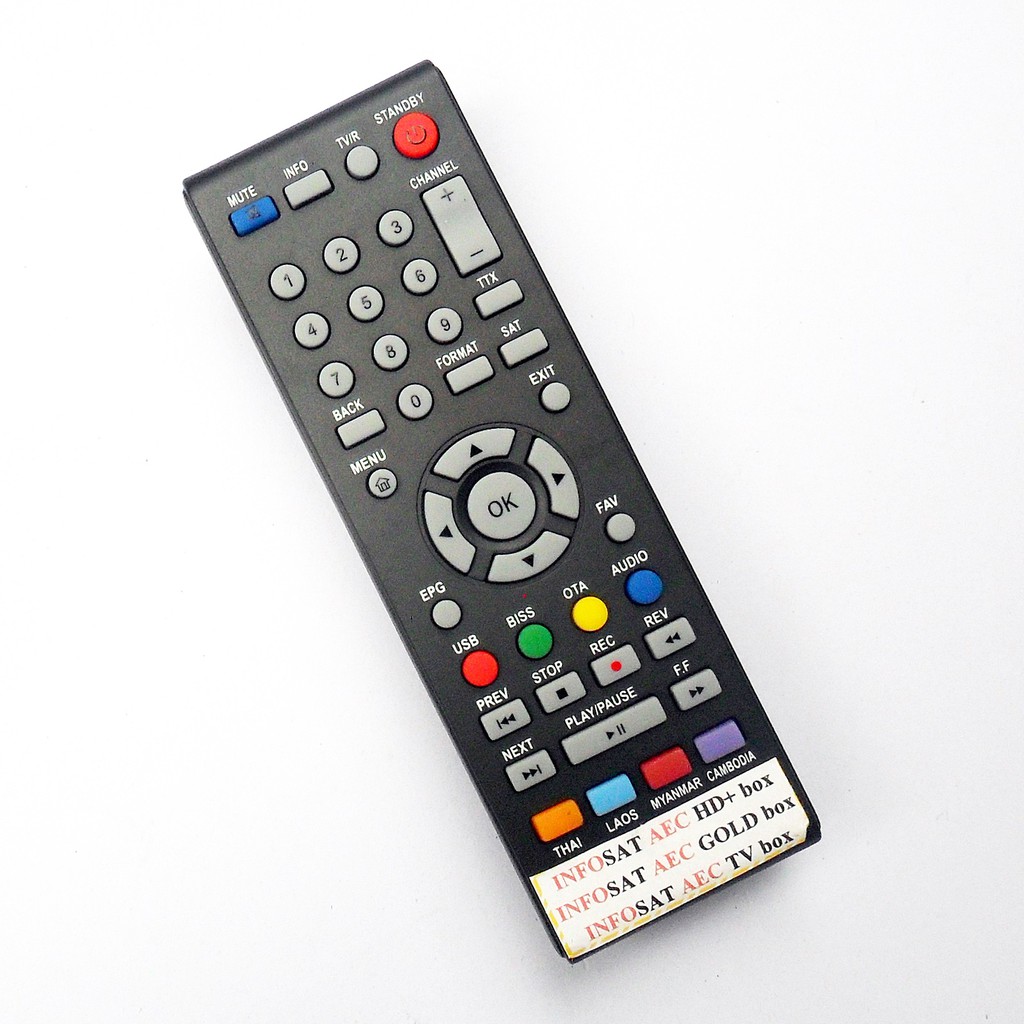 รีโมทใช้กับ อินโฟแซท รุ่น เออีซี , Remote for infosat AEC | Shopee Thailand