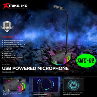 MXC-02 XTRIKE ME MICROPHONE USB RGB