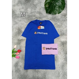 🎀 เสื้อยืดแขนสั้น Paul Frank  แฟรงค์ งานปัก งานป้าย cotton 100% (ชาย/หญิง)