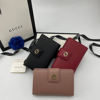 Gucci GG Marmont wallet Original Grade Size 14.5cm หนังสวยมากขึ้นเม็ดฟูสวยชัดตัดเย็บเนี๊ยบ อะไหล่เทียบเท่าต้นฉบับเลยค่ะ