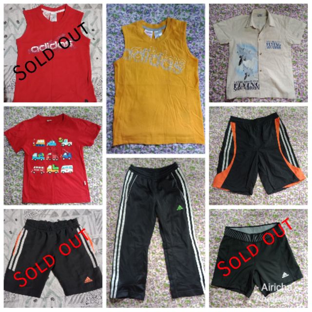 พร้อมส่ง-เสื้อผ้าเด็กมือสองสภาพดีส่วนใหญ่ของadidas