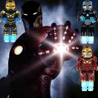 เข้ากันได้กับ Leging Minifigures Iron Man Black Panther Tony Stark Building Blocks ของเล่นเด็กสําหรับเด็ก